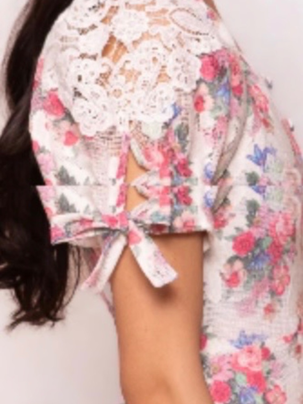 Ivy City Co Lizzy Midi Dress in Pink Floral Size L NWT - Picture 8 of 14